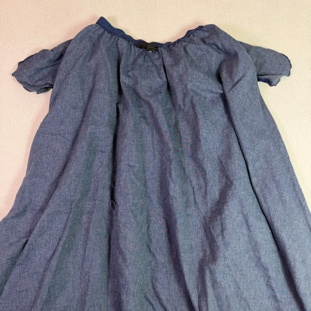 Vintage 90s Donna Karen New York Chambray Full Sweep Maxi Skirt Women's 10 USA - Picture 9 of 13